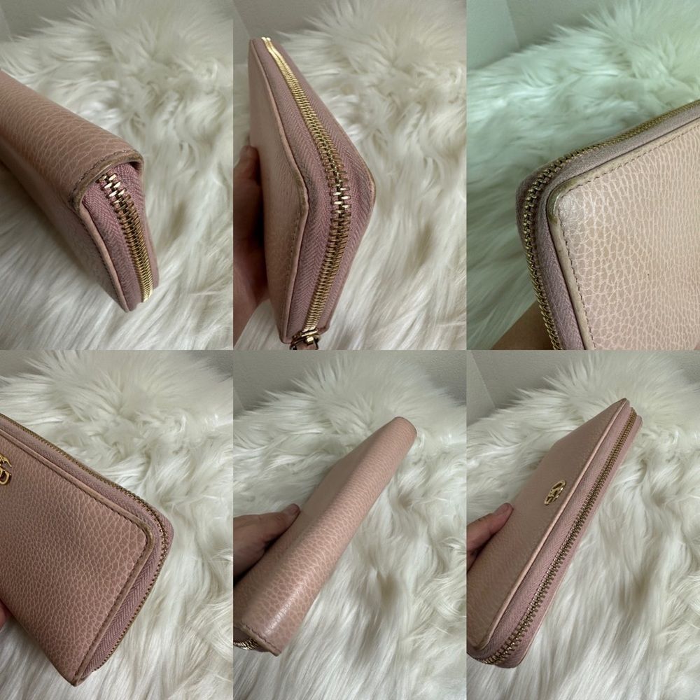 💯 Authentic Gucci GG Long Zipped Around Leather Wallet 🍀 - Picture 12 of 15